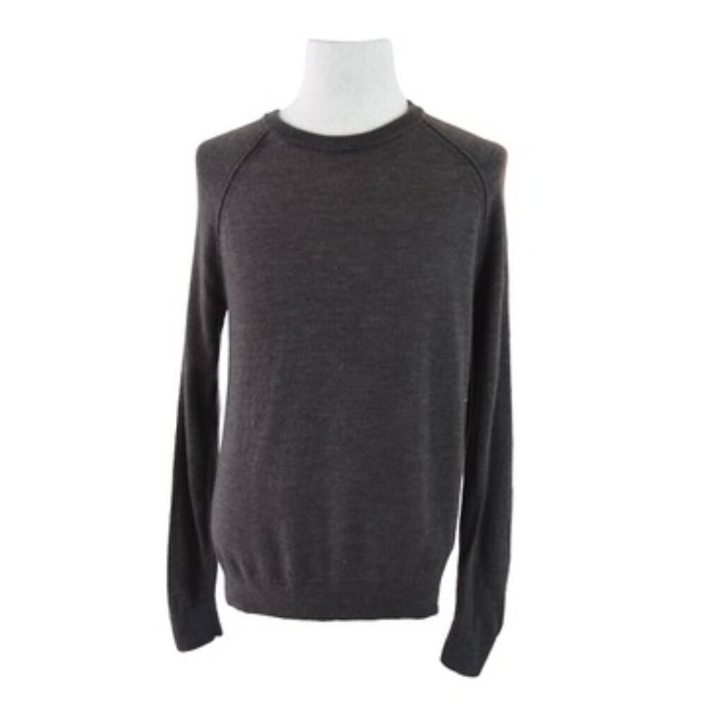 Banana Republic 100% Merino Wool Sweater Size M Coffee Brown Minimalist